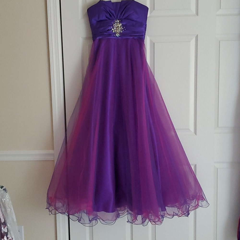 Strapless Prom Gown